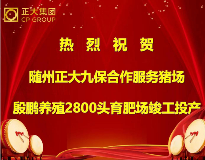 热烈祝贺殷鹏养殖2800头育肥肠竣工投产！