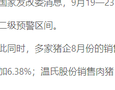 养猪又能赚钱了？猪肉价格上涨30%，进入过度上涨“二级预警”