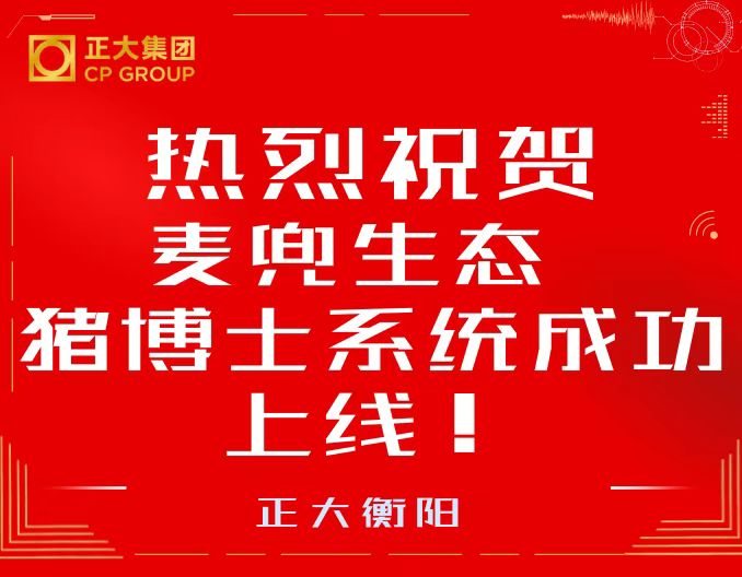 热烈祝贺麦兜生态猪博士生产系统成功上线！