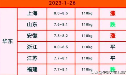猪价喜迎11连涨：明日（1.26）11地猪价再创新高，12地冲高回落