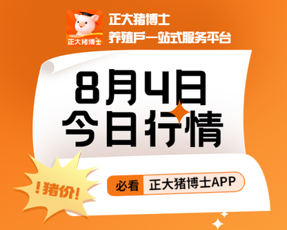 8月4日猪价播报来啦