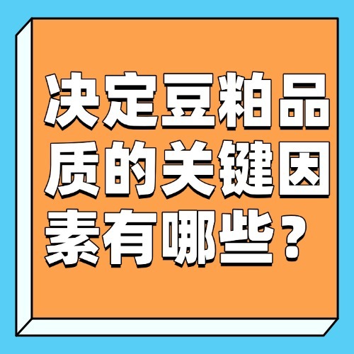 决定豆粕品质的关键因素有哪些？