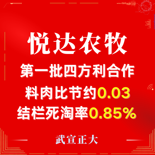 热烈祝贺悦达农牧与武宣正大四方利合作结栏取得优异成绩！