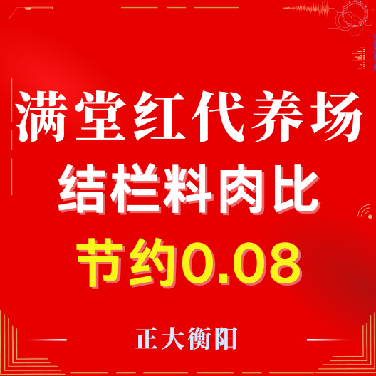 热烈祝贺满堂红代养场连续六批肥猪出栏料肉比、死逃双节约！