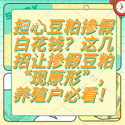 担心豆粕掺假白花钱？这几招让掺假豆粕“现原形”，养殖户必看！