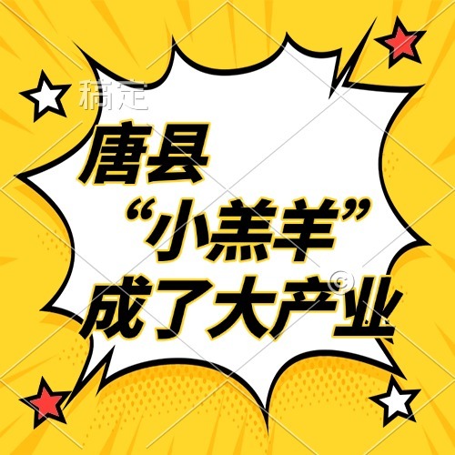唐县&ldquo;小羔羊&rdquo;成了大产业