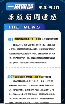 养殖新闻一周速递（3.4-3.10）